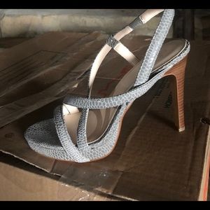 Calvin Klein snake print heels brand new